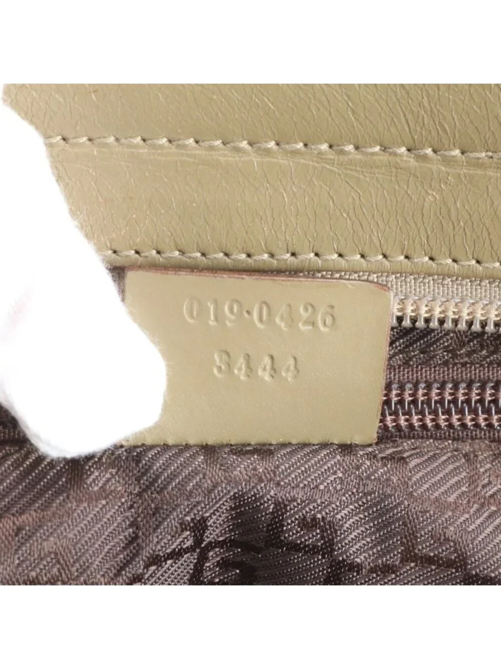 Gucci 019 Leather Nylon Tote Shoulder Business Document